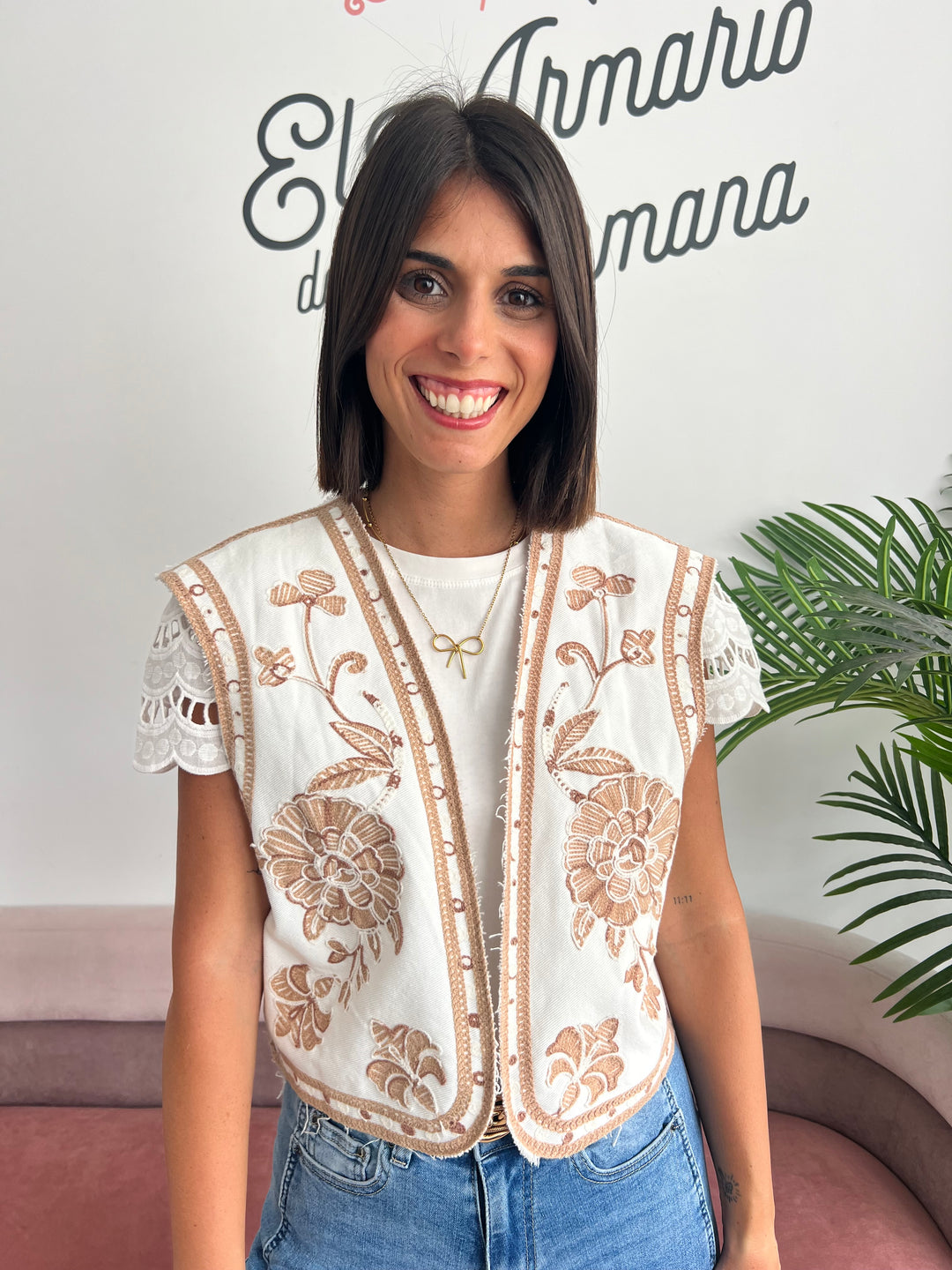 Chaleco Estela camel