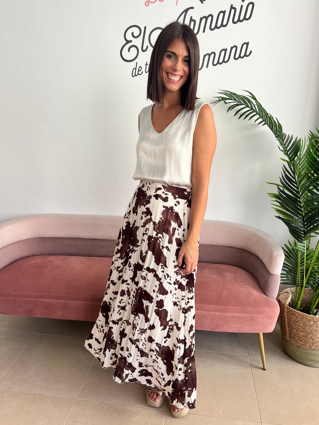 Falda Leo marrón