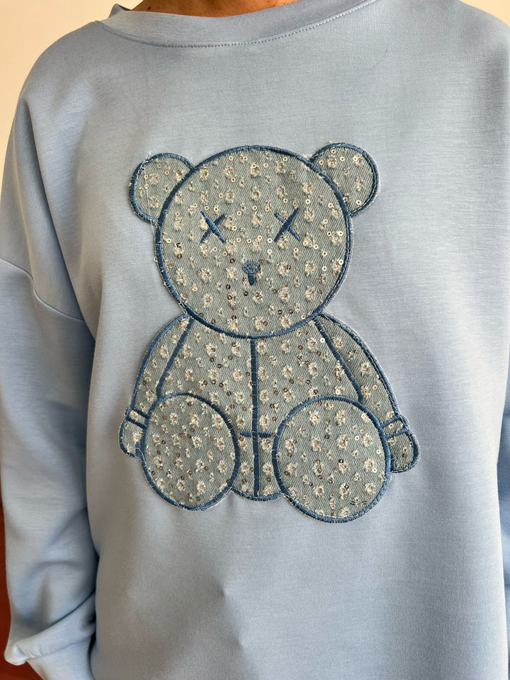 Sudadera Osito celeste