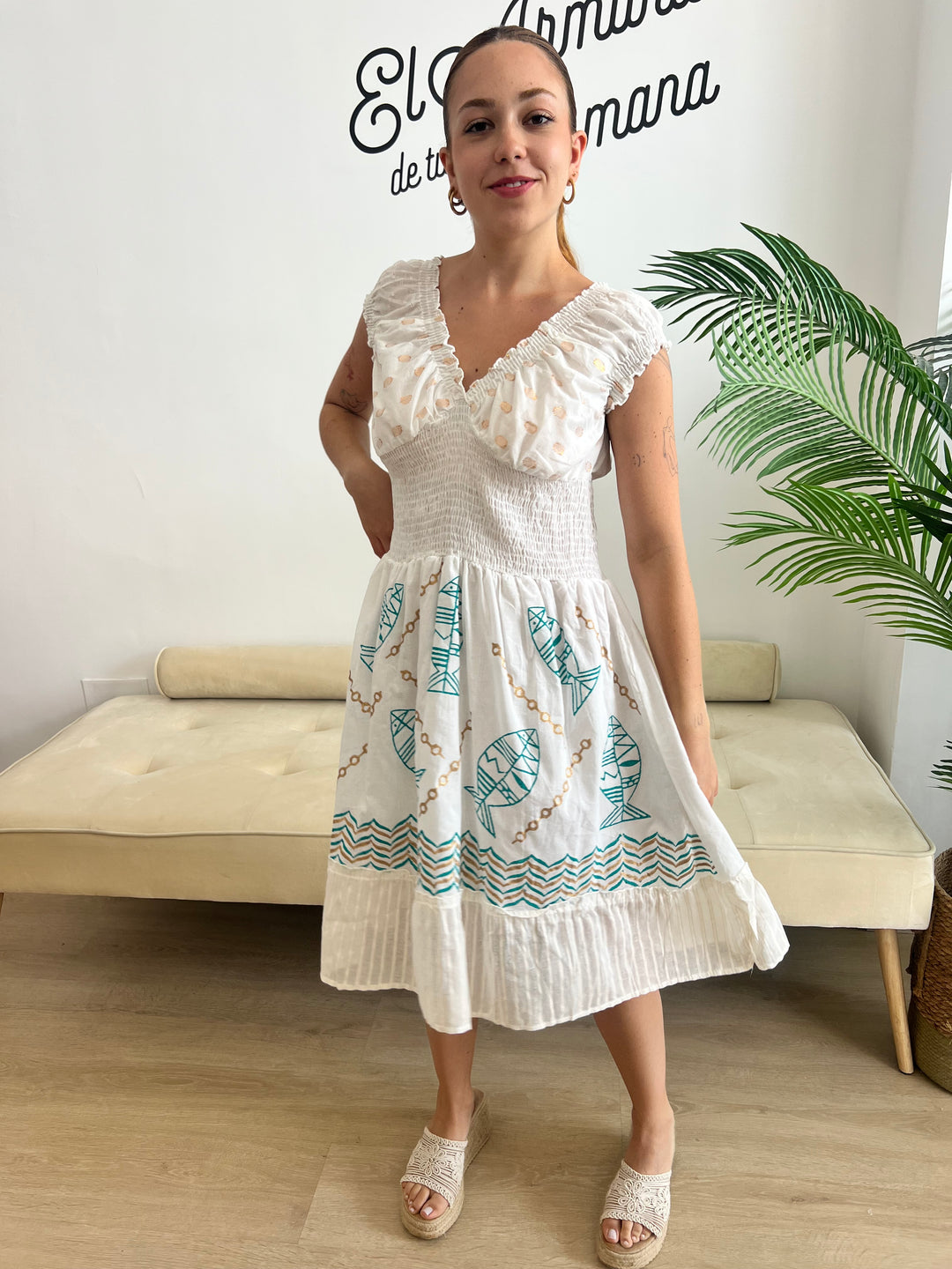 Vestido Marlon turquesa