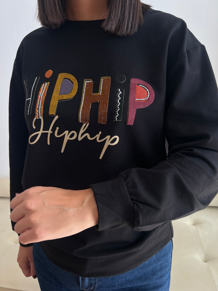 Sudadera Hip Hip negro