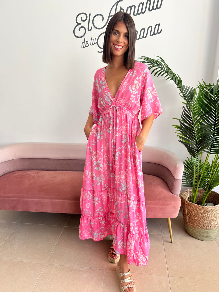 Vestido Jaione rosa