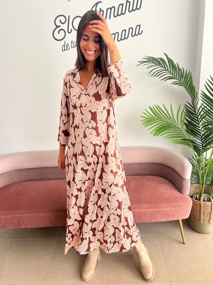 Vestido Micaela marrón