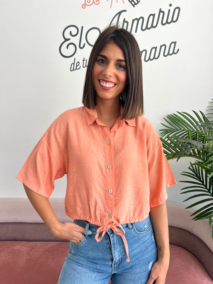 Camisa Dania salmón