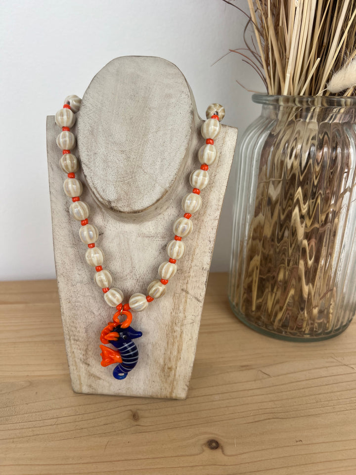 Collar Caballito cristal (acero)