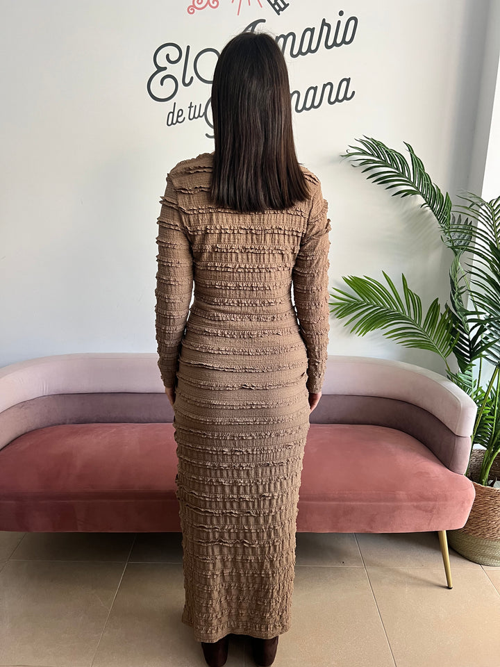 Vestido Margot camel