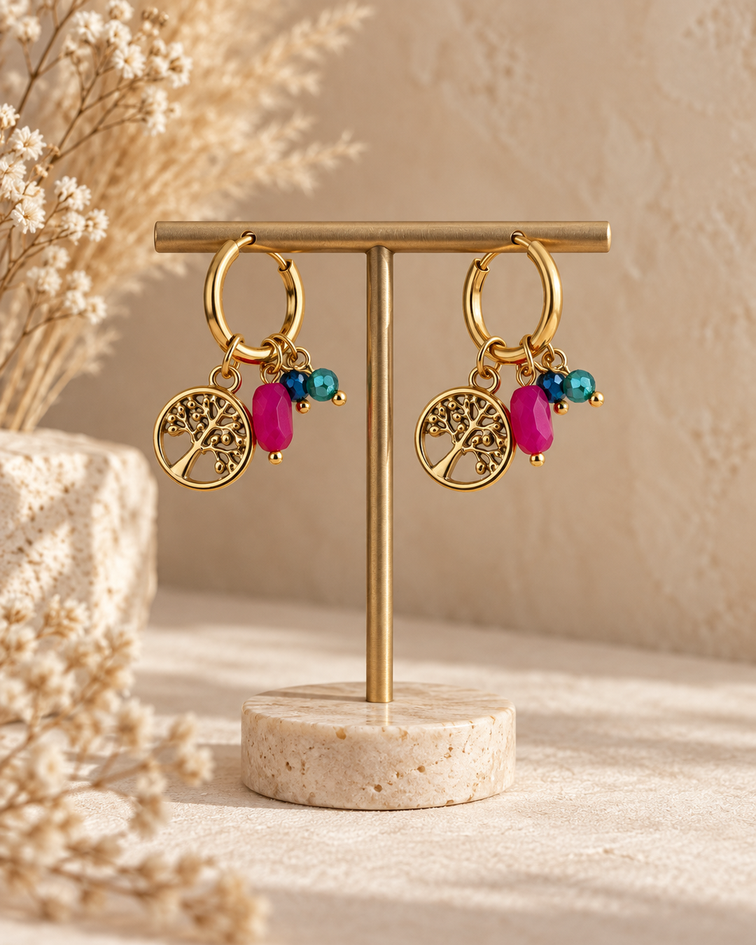 Pendientes Árbol (acero)