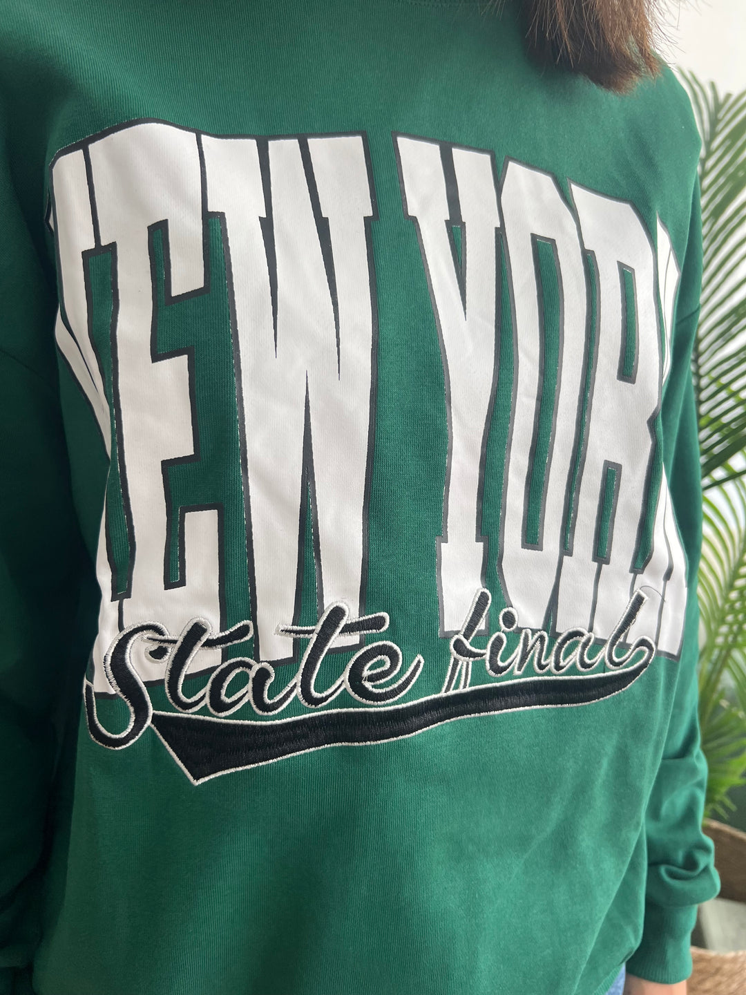 Sudadera New York verde