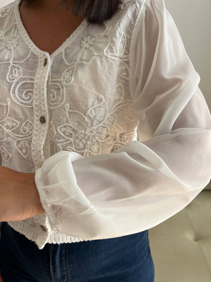Chaqueta Aurora blanco