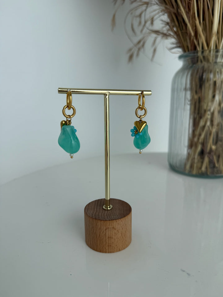 Pendientes Gema (acero)