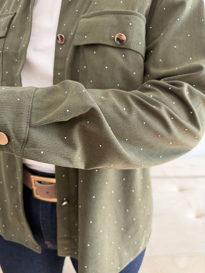 Sobrecamisa Florencia verde militar