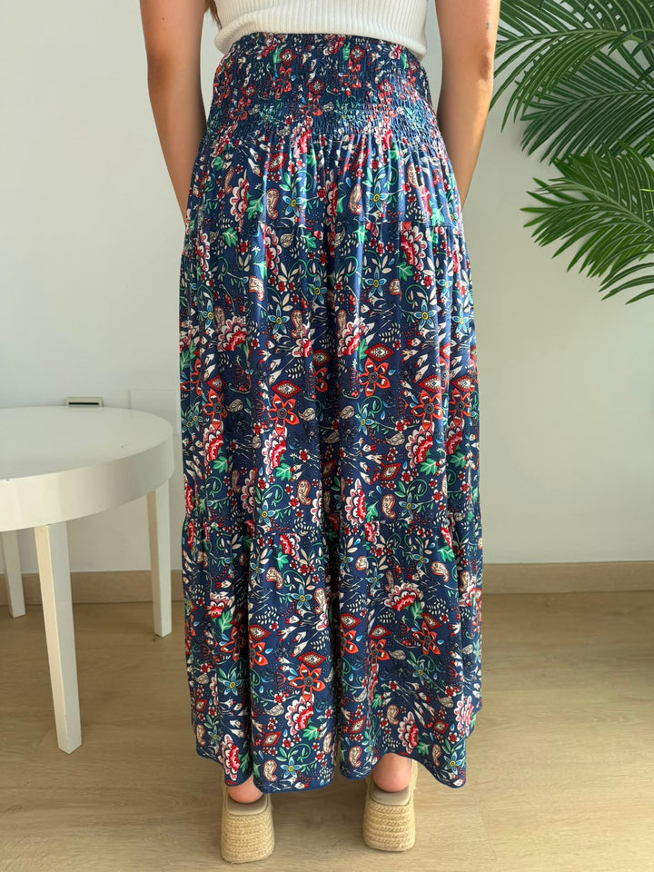 Falda Nerea azul marino