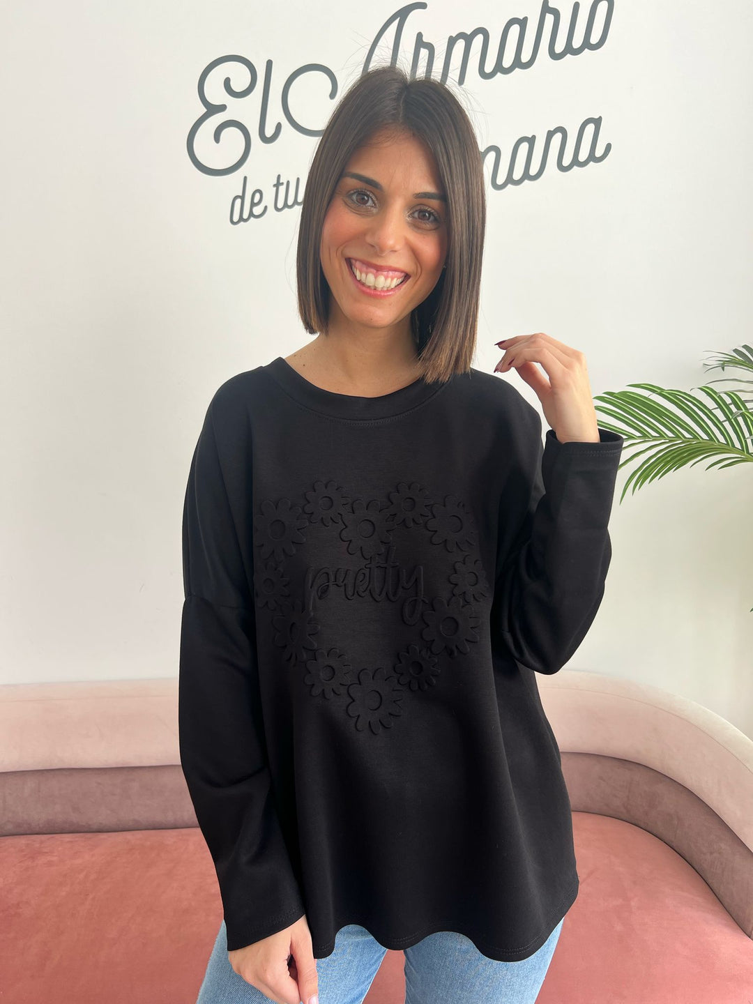 Sudadera Pretty negro