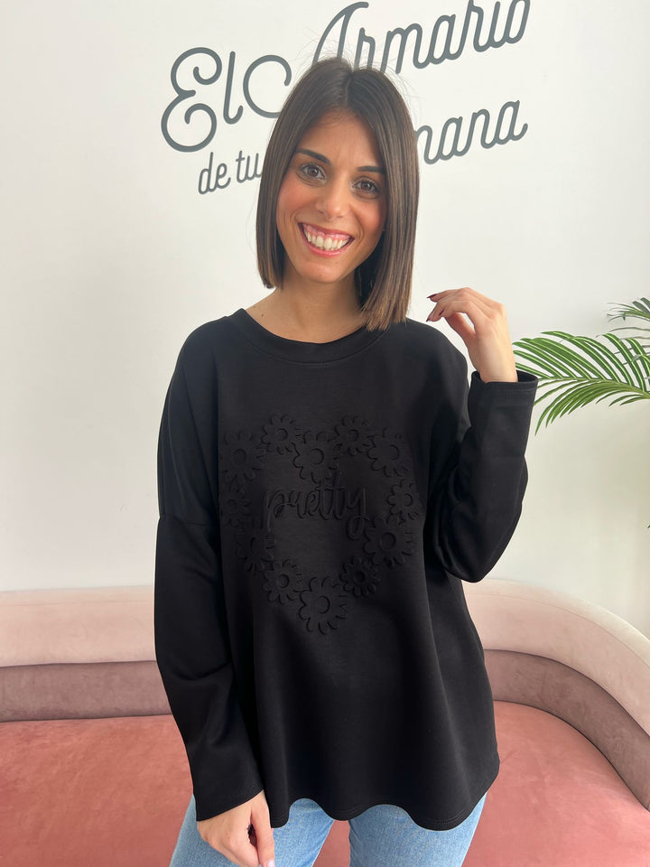 Sudadera Pretty negro