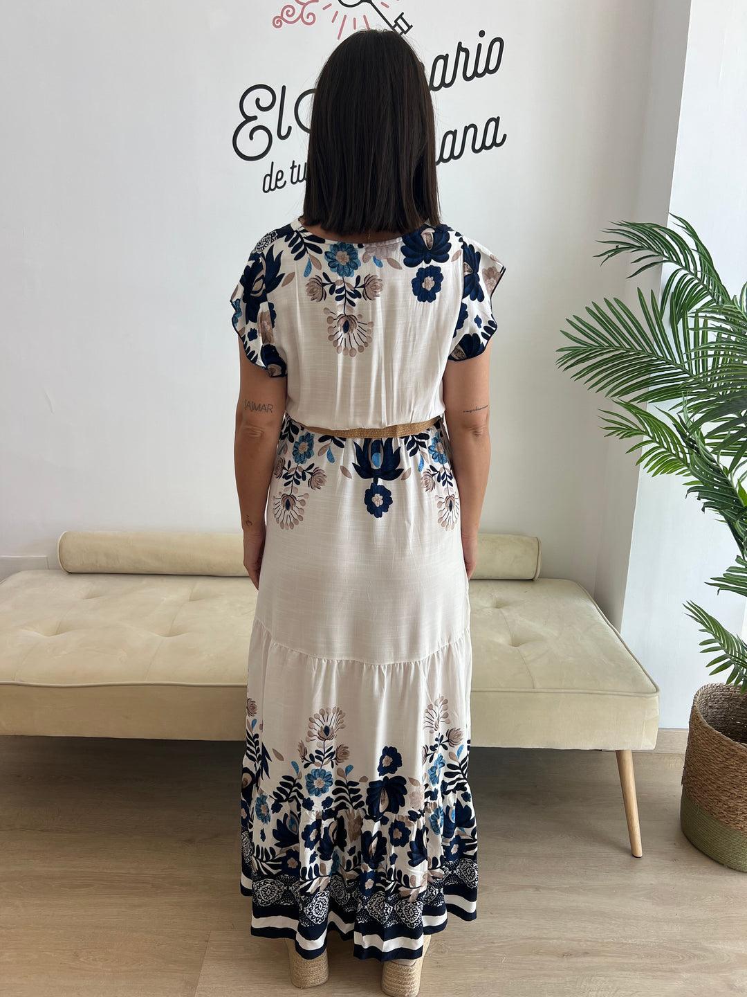Vestido Dakota azul marino