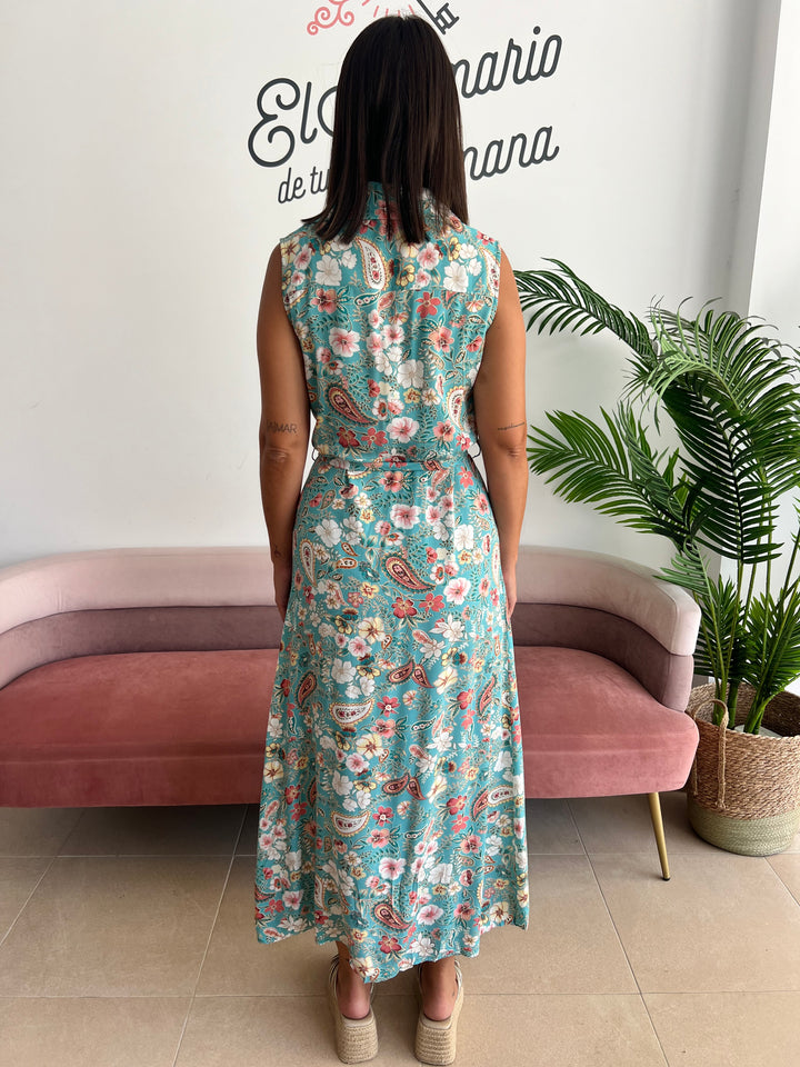 Vestido Susanna aguamarina