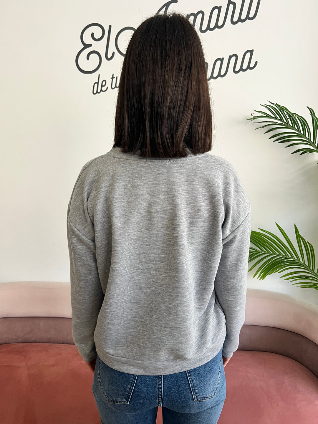 Sudadera Polonia gris