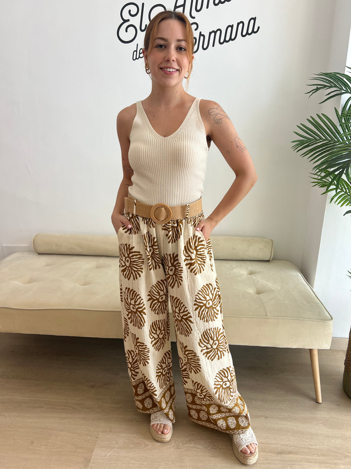 Pantalón Hana camel