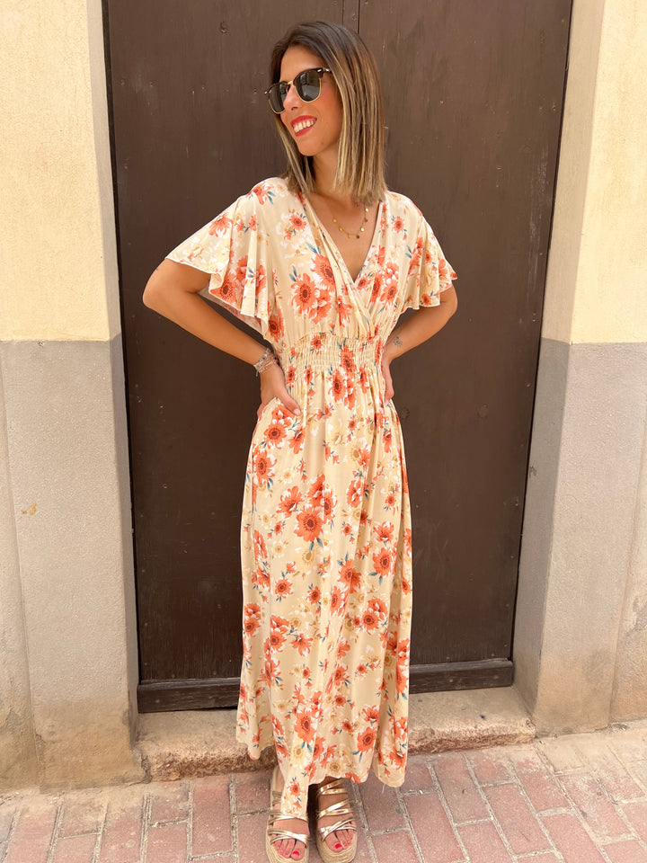 Vestido Cecilia beige