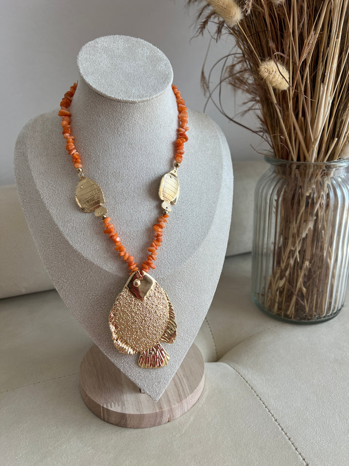 Collar Tumbao naranja