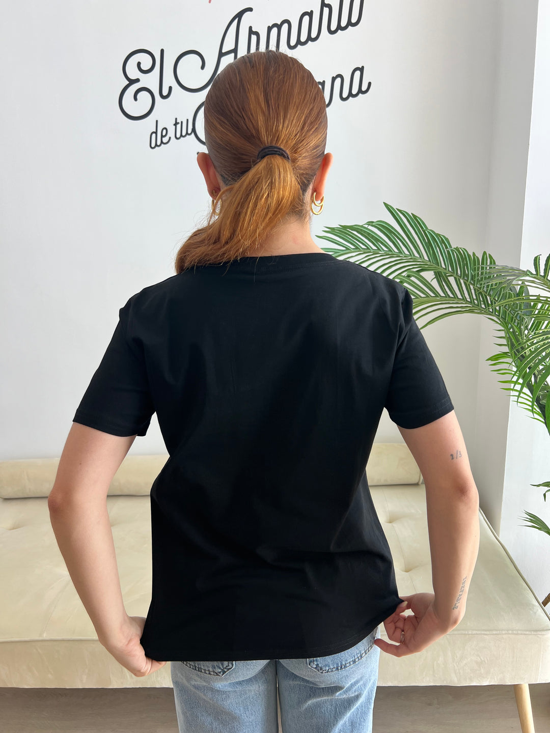 Camiseta Vogue negro