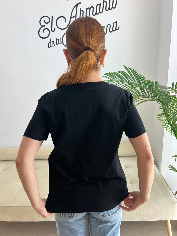 Camiseta Vogue negro