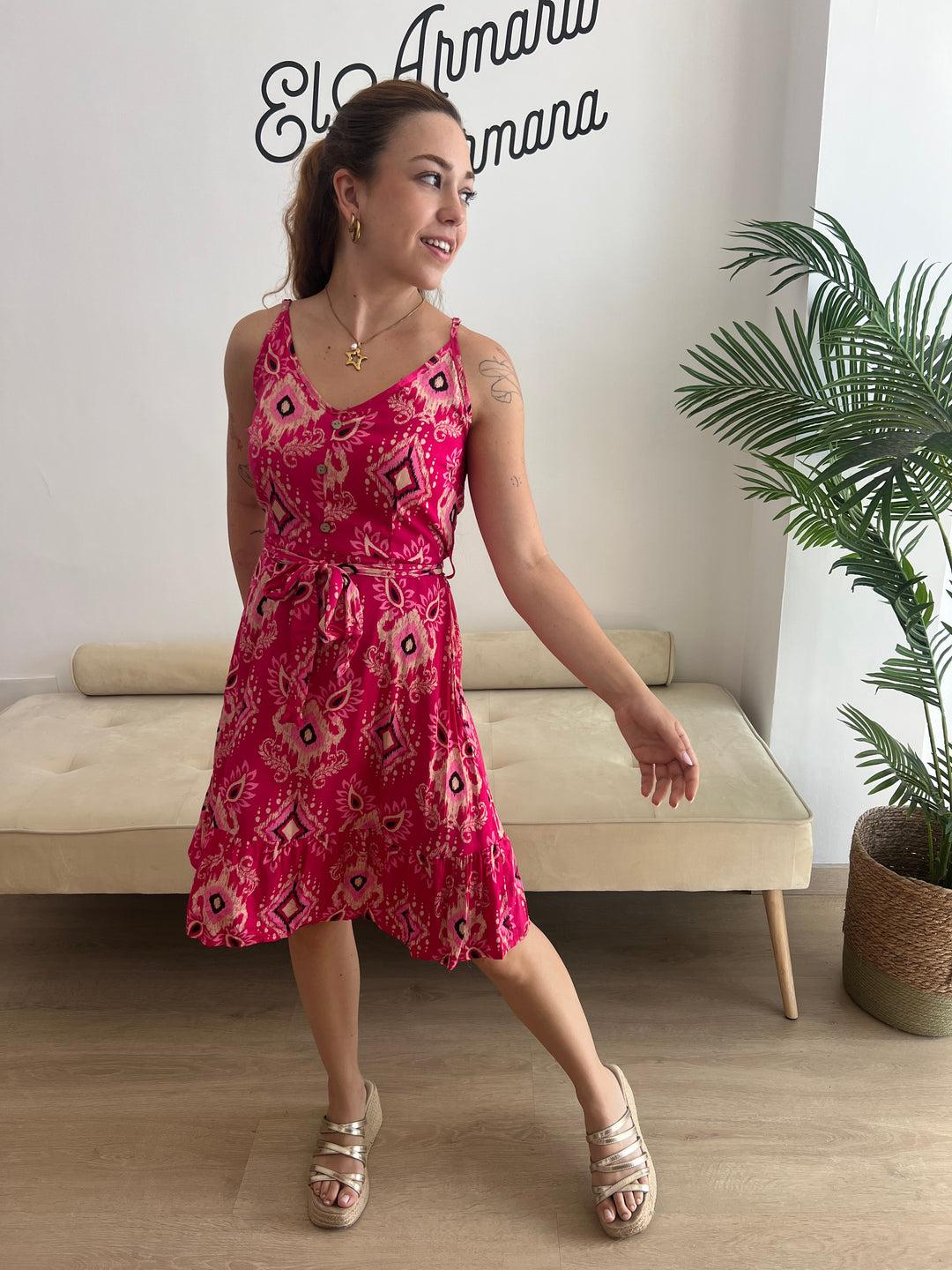 Vestido Victoria fucsia
