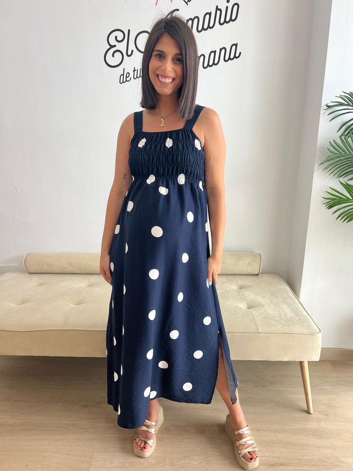 Vestido Samira azul marino