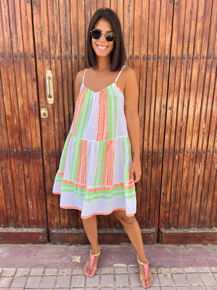 Vestido Étnico verde