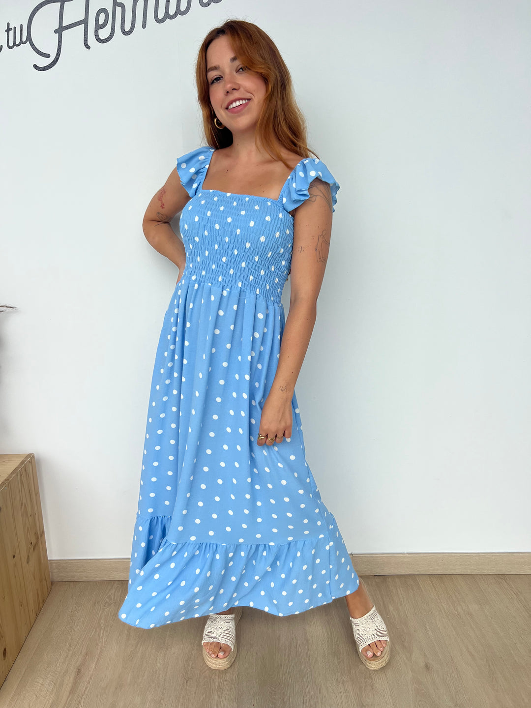 Vestido Violeta celeste