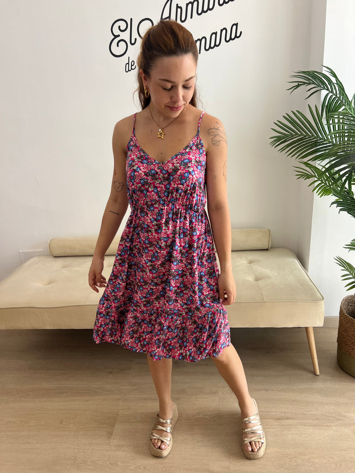 Vestido Anita fucsia
