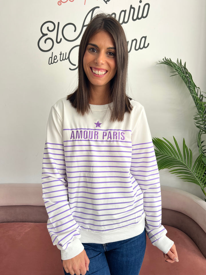 Sudadera Helen malva