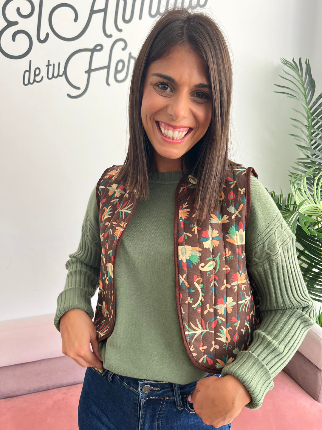 Chaleco Elena marrón