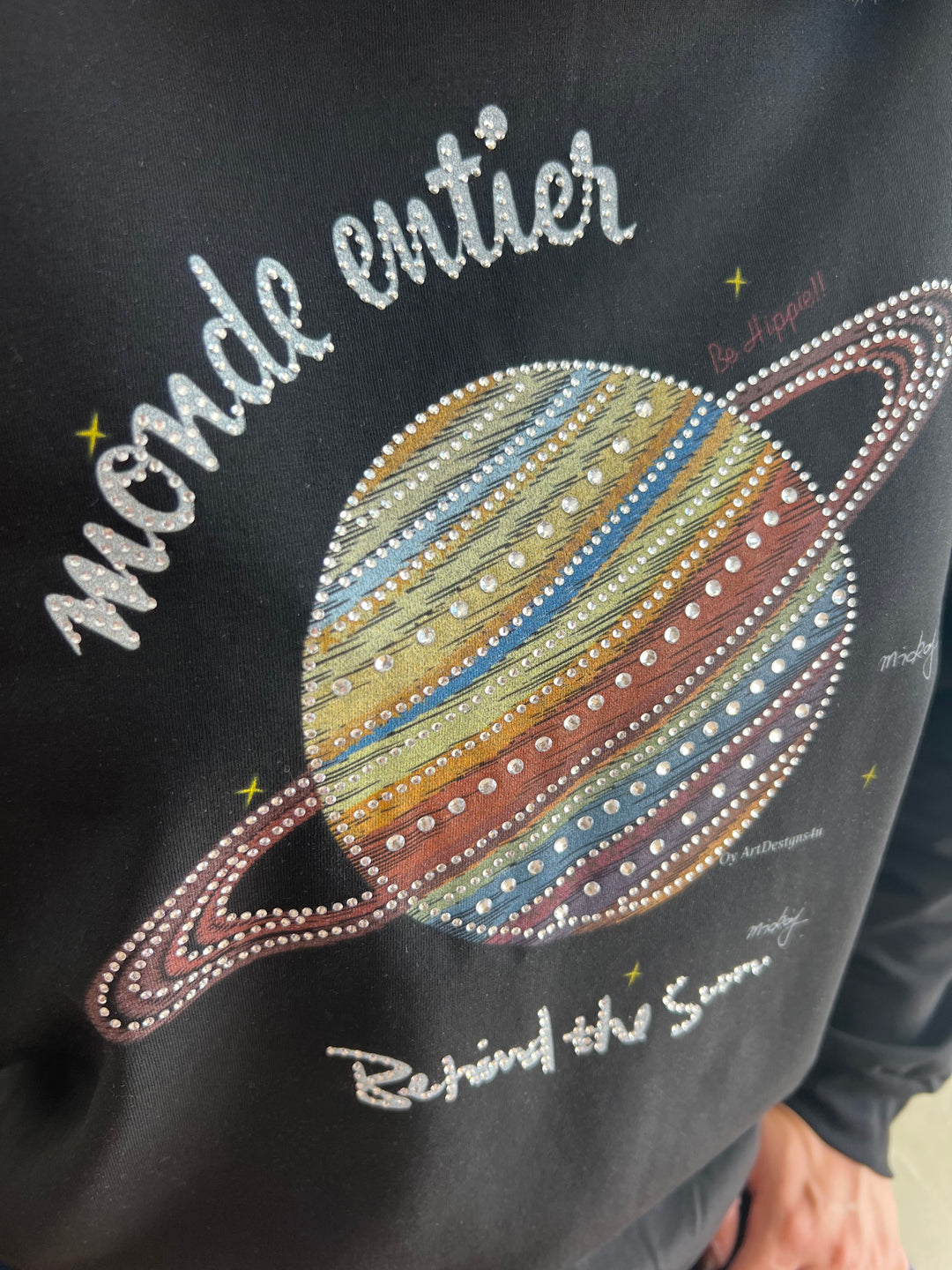 Sudadera Planeta negro