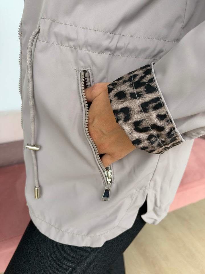 Chaqueta Reversible Rita topo