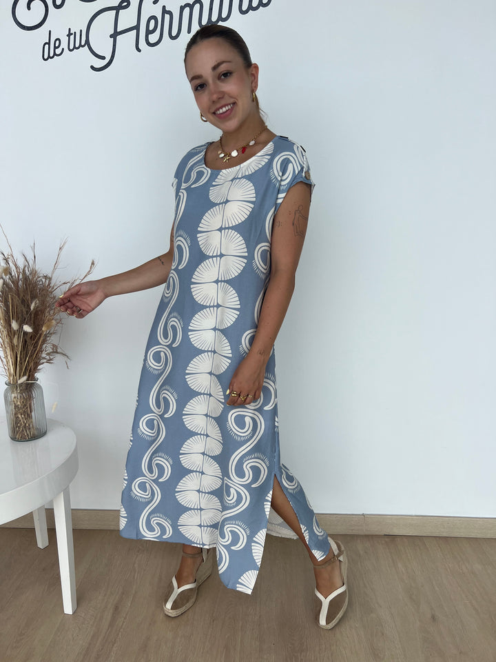 Vestido Salinas celeste
