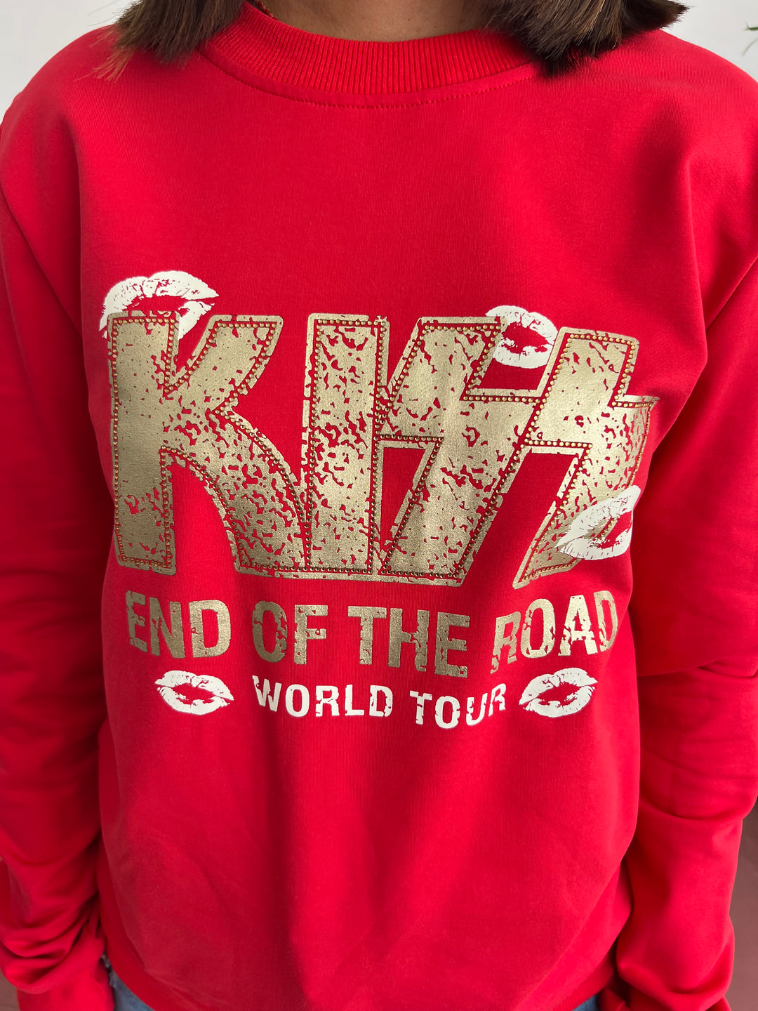 Sudadera Kiss Road rojo