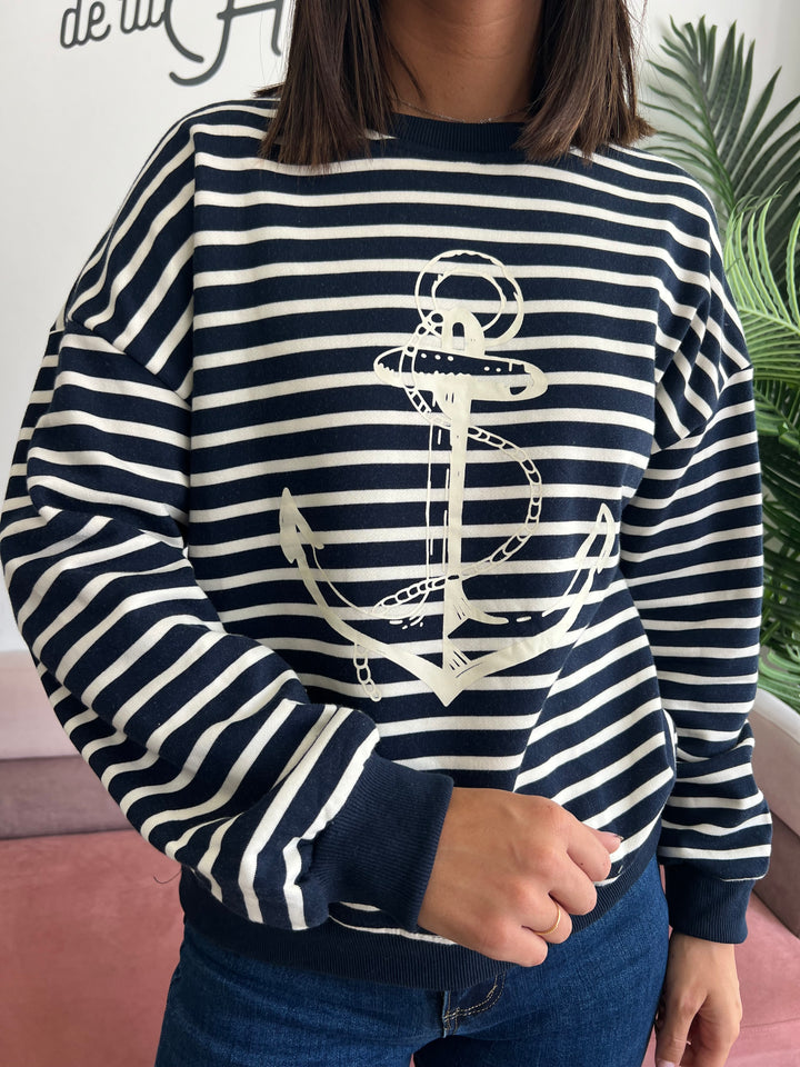 Sudadera Navy azul marino