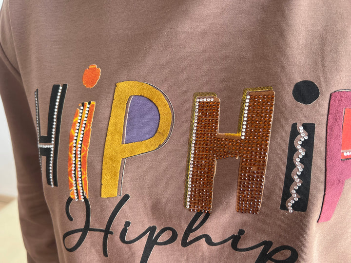 Sudadera Hip Hip marrón