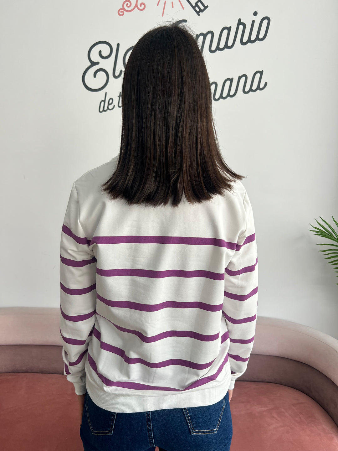 Sudadera Smile morado