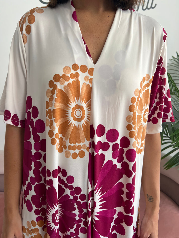 Vestido Juliana buganvilla