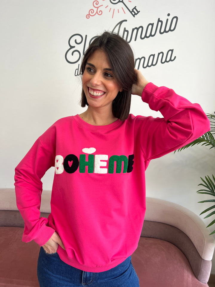 Sudadera Boheme fucsia