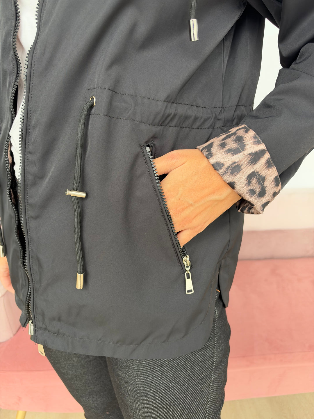 Chaqueta Reversible Rita negro