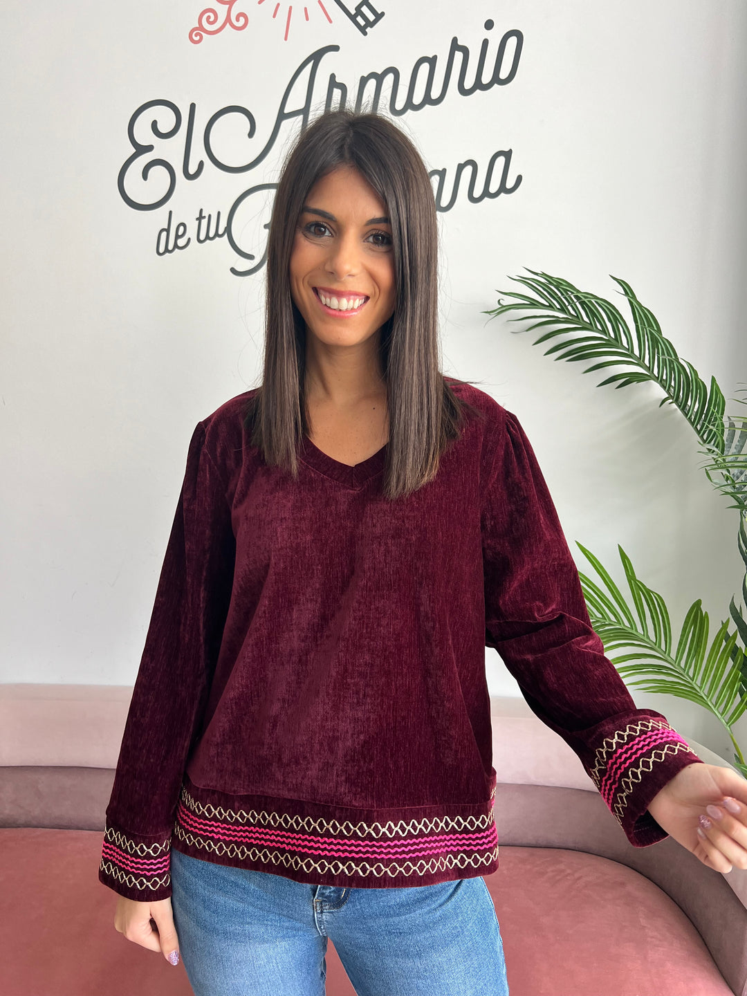 Sudadera Wendy burdeos