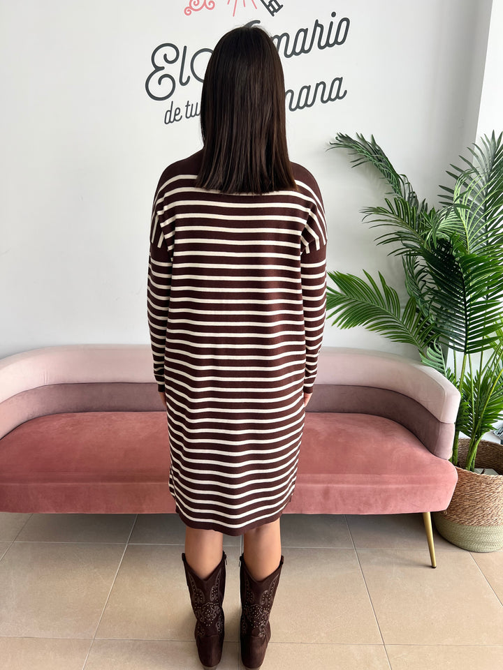 Vestido Maite marrón