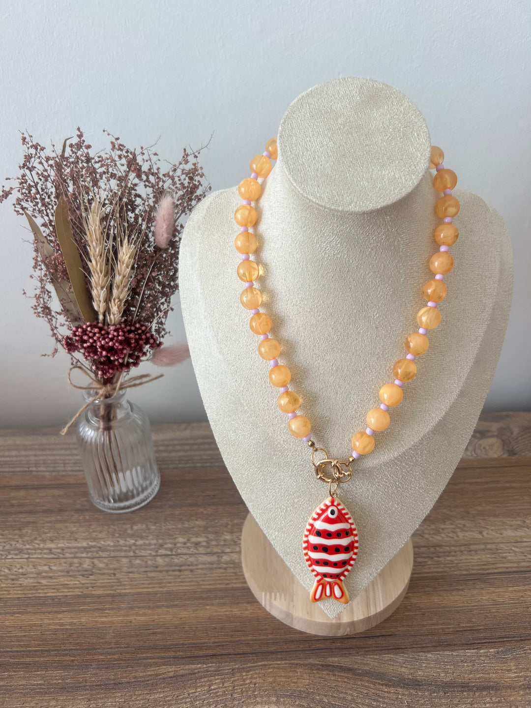 Collar Verano amarillo claro
