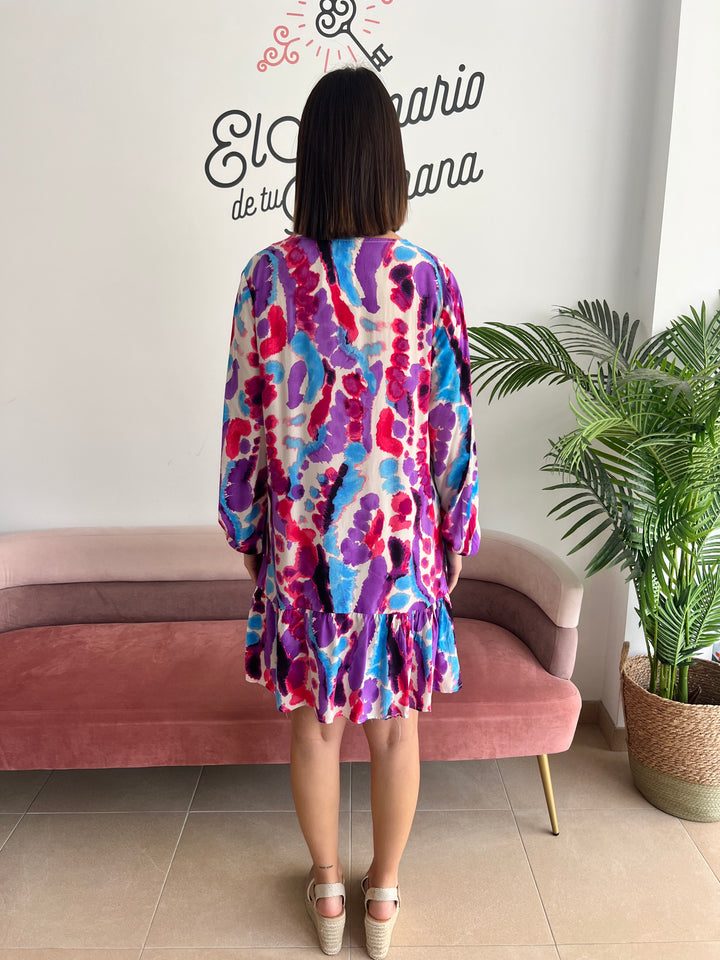 Vestido Abba morado