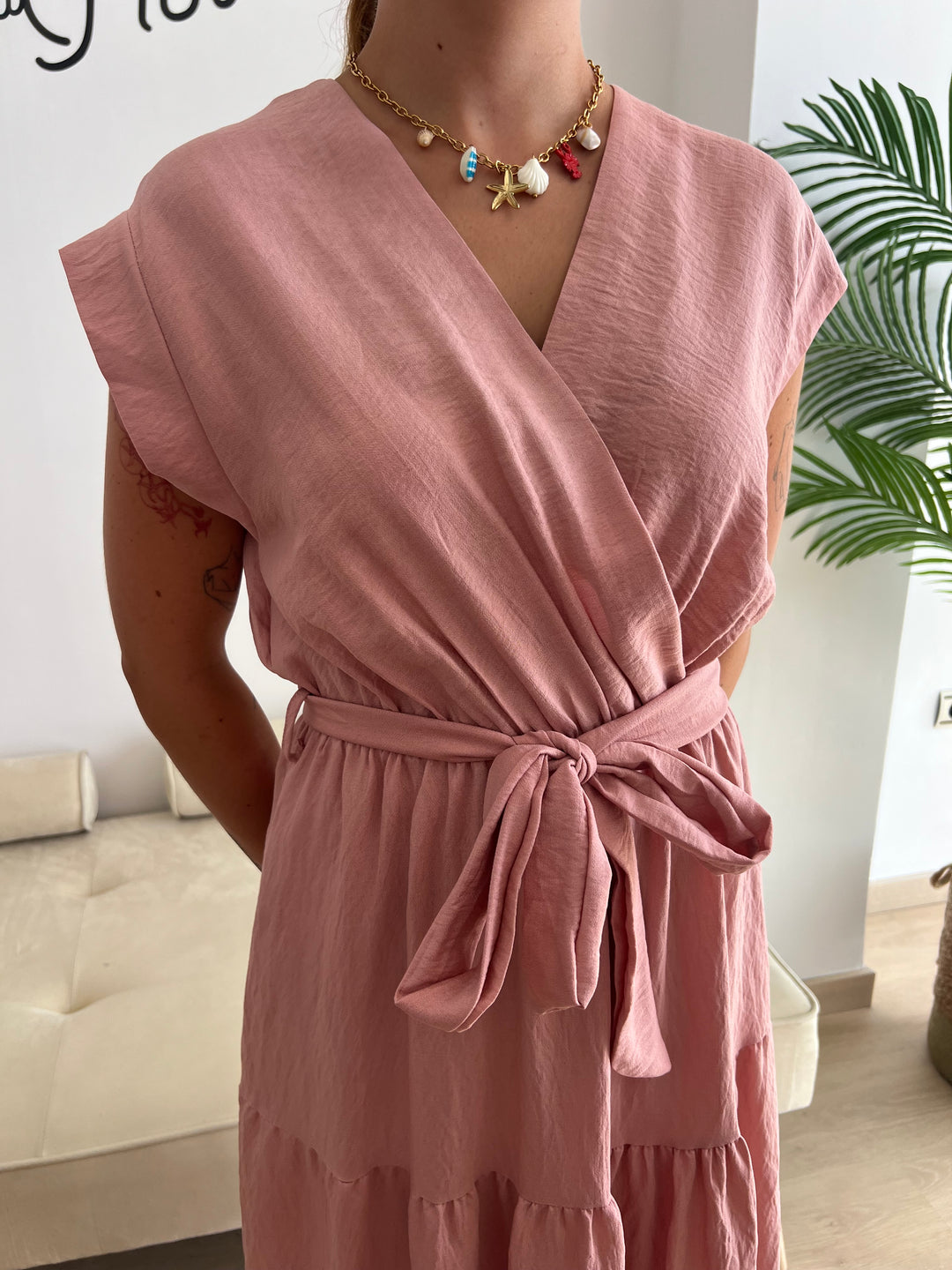 Vestido Mauro rosa