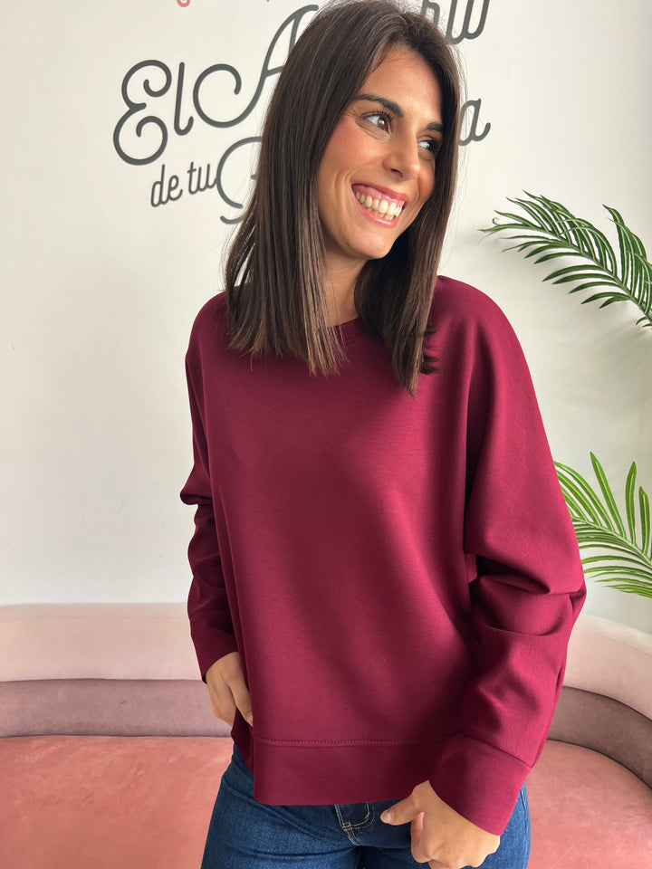 Sudadera Cari Burdeos