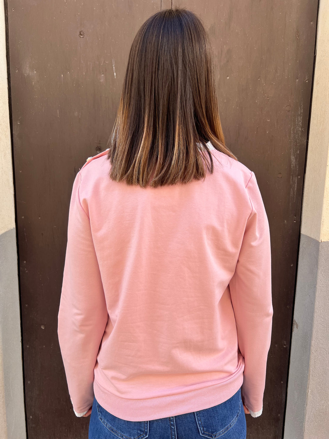 Sudadera Cariño rosa